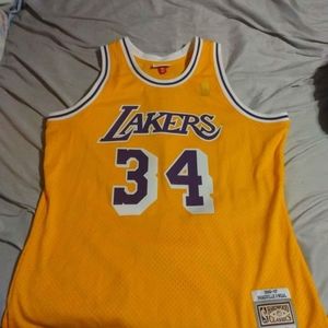 NBA Shaq jersey, size XL, yellow